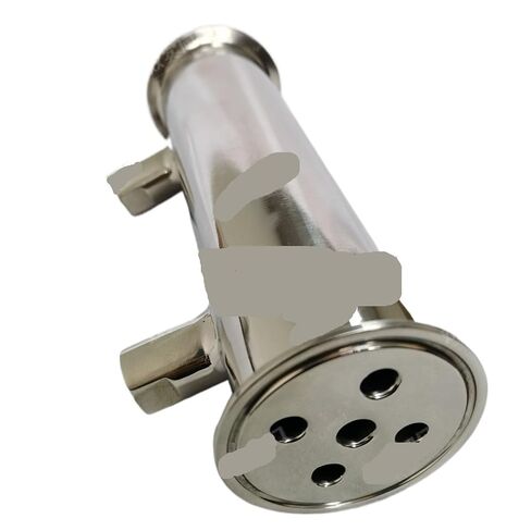 304 أنبوب مكثف من الفولاذ المقاوم للصدأ، مشبك تحميل سريع، معدات تبريد بالبخار ملولبة، مبادل حراري(1) in Kuwait