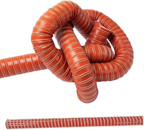 High-Performance Silicone Duct Hose for Brake Cooling, 1-12" ID, 8m (26.2ft) Length - Ideal for Dryer Blower Exhaust, Fume Extractor & Airflow Solutions in Saudi Arabia