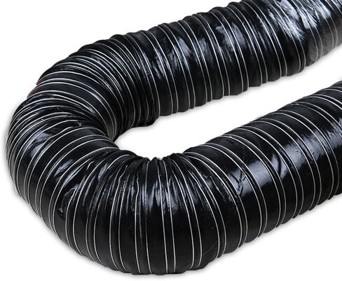 Flexible Insulated Air Duct Hose 2" 3" 4" 5" 6" - Automotive Intake & Brake Cooling Ducting, Silicone Vacuum Hose for Industrial Fumes (115mm/4.5") in Saudi Arabia