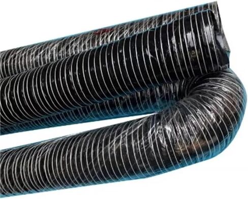 Flexible Insulated Air Duct Hose 2" 3" 4" 5" 6" - Automotive Intake & Brake Cooling Ducting, Silicone Vacuum Hose for Industrial Fumes (115mm/4.5") in Saudi Arabia