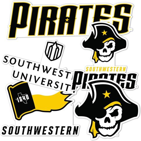 ملصق جامعة صبار الصحراء الجنوبية الغربية SU Pirates شارات الفينيل زجاجة مياه للكمبيوتر المحمول سجل قصاصات السيارة T2 (النوع 2-2) in Saudi Arabia