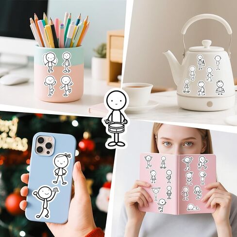 56 Extremely Simple Cartoon Lines, Graffiti Stickers, Creative Instagram Style Stickers, Waterproof Vinyl Sticker Bags for Water Bottles, laptops, Skateboards, and suitcases in Saudi Arabia