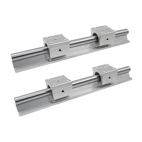 Professional Linear Guide Rail 2pcs SBR16/SBR12/SBR20+4pcs SBR16UU/SBR12UU/SBR20UU Linear Bearing Blo16UU Slide Block(Sbr12,1250mm) in Saudi Arabia