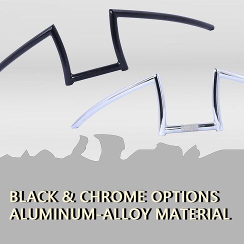 Tracer Oversize Beach Cruiser Handlebar 31.5" (800mm) – Retro V-Type Stretch Bike Bar with 22.2mm Clamp – High Rise Alloy Steel Ape Hanger for Custom Chopper, Lowrider & Fat Tire Bikes (Chrome) in Kuwait