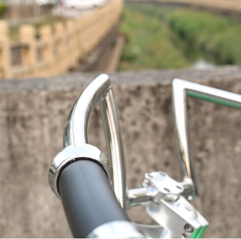 Tracer Oversize Beach Cruiser Handlebar 31.5" (800mm) – Retro V-Type Stretch Bike Bar with 22.2mm Clamp – High Rise Alloy Steel Ape Hanger for Custom Chopper, Lowrider & Fat Tire Bikes (Chrome) in Kuwait