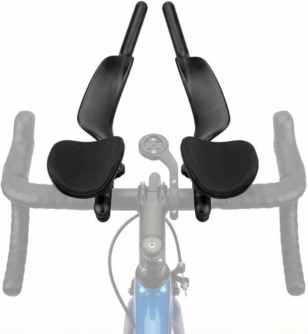 TT دراجة المقود قضبان هوائية تمديد لدراجة الطريق، ألياف الكربون دراجة مسند الذراع شريط كليب على القضبان الهوائية، لمحاكمة وقت الترياتلون، الحصى، الدراجات الجبلية MTB، المقاود قطرة متكاملة (للجولة) in Kuwait