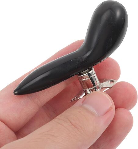 Bassoon Thumb Rest Abs Hand Holder with Silver Plated Base Detachable Finger Saddle Ergonomic Wrist Pad for Bassoon Playing Accessory Black in Saudi Arabia