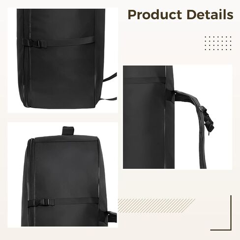 Premium Paddleboard Backpack, Travel Bag, Heavy-Duty Nylon, Multiple Straps, Black in Kuwait