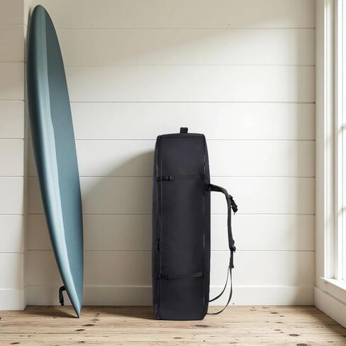 Premium Paddleboard Backpack, Travel Bag, Heavy-Duty Nylon, Multiple Straps, Black in Kuwait