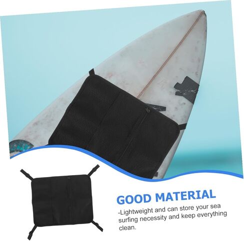 Surfboard Deck Mesh Bag with Buckle Paddleboard Sundries Organizer Kayak Deck Storage Pouch for Water Sports and Stand-up Paddleboarding in Saudi Arabia