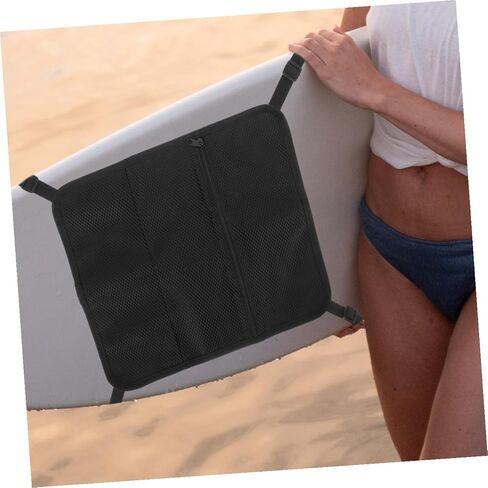 Surfboard Deck Mesh Bag with Buckle Paddleboard Sundries Organizer Kayak Deck Storage Pouch for Water Sports and Stand-up Paddleboarding in Saudi Arabia