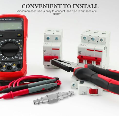 Luxshiny 10pcs Npt 1/4 Air Compressor Quick Connect Fittings Set – Male and Female Thread Pneumatic Hose Couplers – Push-to-connect Air Pneumatic Tube Connectors for Industrial and Workshop in Kuwait