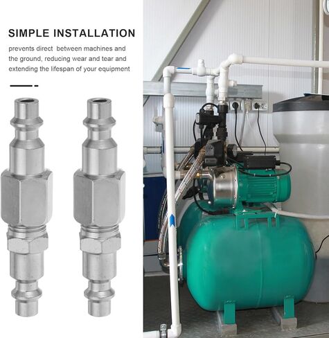 Luxshiny 10pcs Npt 1/4 Air Compressor Quick Connect Fittings Set – Male and Female Thread Pneumatic Hose Couplers – Push-to-connect Air Pneumatic Tube Connectors for Industrial and Workshop in Kuwait