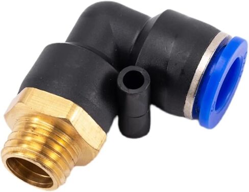Pneumatic Quick Connector Elbow PL External M Thread M6 M8 M10 M12 PU Air Pipe 6 8 10 12mm PL6-M8X1 M8x1.25 M10x1.5 M16x1(PL6-M10X1) in Saudi Arabia