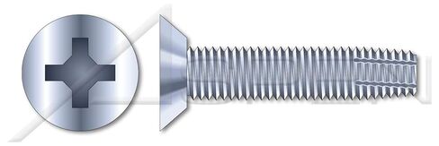 (5000 pcs) 1/4"-20 X 3/8", Thread-Cutting Screws, Type F, Flat Undercut Phillips Drive, Steel, Zinc Plated in Saudi Arabia