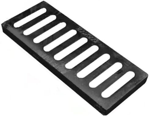 Cast Iron Channel Drain Grate – Non-Slip 20x4 & 20x6in Narrow Sewer Grate for Sidewalk, Factory & Concrete Floor Drain in Kuwait