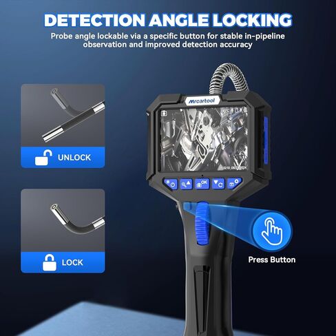 Inspection Camera with 6 Light, Two-Way 210° Articulating Borescope with 6.25mm Lens Snake Camera for Mechanic Inspections in Kuwait