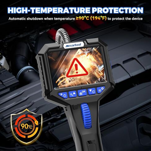 Inspection Camera with 6 Light, Two-Way 210° Articulating Borescope with 6.25mm Lens Snake Camera for Mechanic Inspections in Kuwait