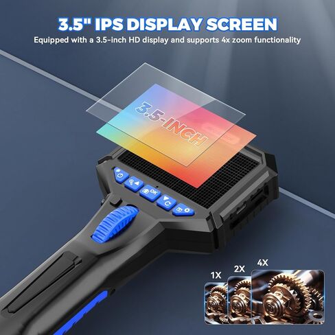 Inspection Camera with 6 Light, Two-Way 210° Articulating Borescope with 6.25mm Lens Snake Camera for Mechanic Inspections in Kuwait