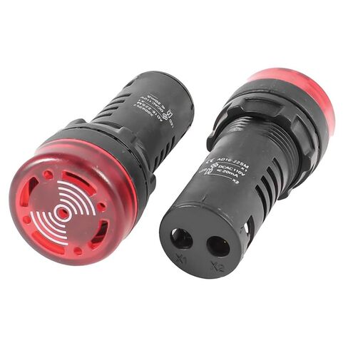 3-Pack 22mm 12V Buzzer with Red LED Lndicator Light Flash Alarm Beep Signal Intermittent Sound Panel Mount for Switch Electrical Control Panel AD16-22SM in Saudi Arabia