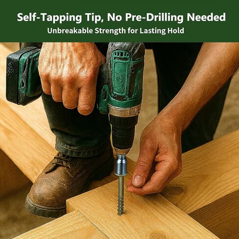 مسامير خشبية طويلة مقاس 5/16 × 12 بوصة، ومسامير تأخر خارجية شديدة التحمل برأس سداسي، ومسامير خشبية هيكلية للسطح والسياج والمناظر الطبيعية وشرفة المراقبة، مطلية باللون الأخضر مقاومة للصدأ، حزمة عينة 6 قطع in Kuwait