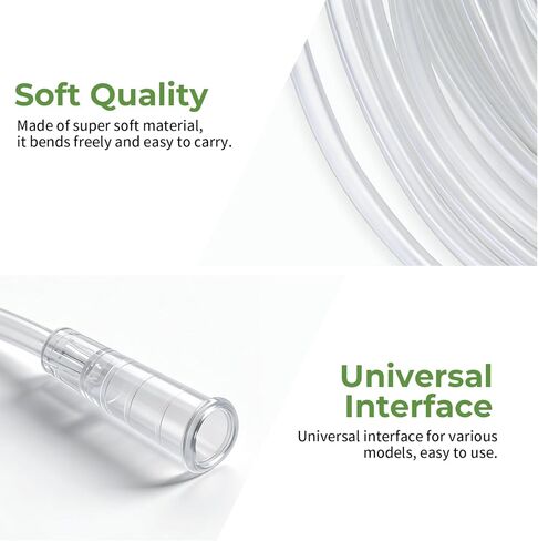 5 عبوات من قنية أنف الأكسجين بطول 16 قدمًا للبالغين، أنابيب أكسجين ناعمة، أنابيب أنف قنية، مقاومة للتشابك، أنبوب خفيف الوزن in Kuwait