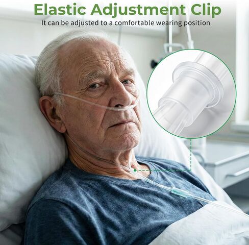 5 عبوات من قنية أنف الأكسجين بطول 16 قدمًا للبالغين، أنابيب أكسجين ناعمة، أنابيب أنف قنية، مقاومة للتشابك، أنبوب خفيف الوزن in Kuwait