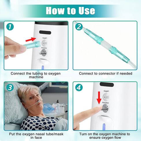 Geiserailie 2 حزمة 32.8 قدمًا من أنابيب الأكسجين للبالغين مع موصلين للأنابيب، أنبوب أكسجين ناعم غير ملتوي مع موصل، أنبوب أنفي قنية عالي التدفق مع موصلات دوارة للبالغين in Kuwait