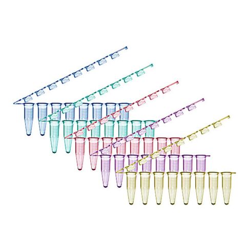 أنبوب Denville 1159V36 ذو 8 أشرطة مع أغطية مسطحة مفصلية، متنوعة (عبوة من 125 قطعة) in Kuwait