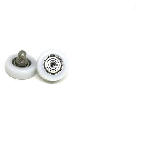 حزمة من 5 خيط خارجي من الفولاذ المقاوم للصدأ بقطر 22 مم مطلي بالبلاستيك بوم رولر BS62522-7C2L8M6 عجلة توجيه من النايلون (OD24 x W8 x M6) in Saudi Arabia