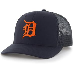Officially Licensed Detroit Baseball Navy Blue/Orange Mesh Trucker Hat Classic MVP Tigers Primary Home Team Logo Adjustable Snapback Sports Ball Cap in Saudi Arabia