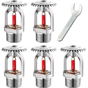 5Pcs 68°C Fire Sprinkler Heads - DN15 Pendent/Upright Type for Protection System(UP) in Kuwait