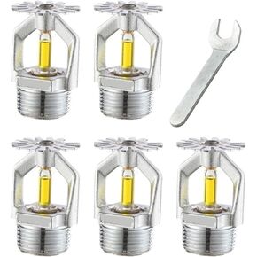 5Pcs Fire Sprinkler Heads, DN15, 79° Spray, Quick Response for Protection Systems(DOWN) in Kuwait