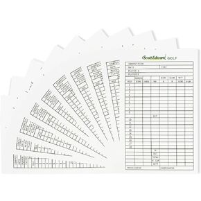 Scott Edward Golf Scorecard Cover Leather Scorecard Holder Statistic and Score Tracking Waterproof Soft Thick Umpire Lineup Card Holder in Kuwait
