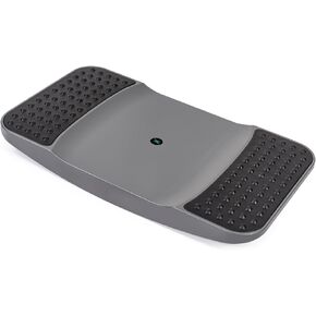 Standing Desk Balance Board - Resilient Flexible Core Wiggle Board for Active Standing - Lateral Tilt Exercise Board for Office Work with Washable TPE Massage Pads - 220 lbs, Gray in Kuwait