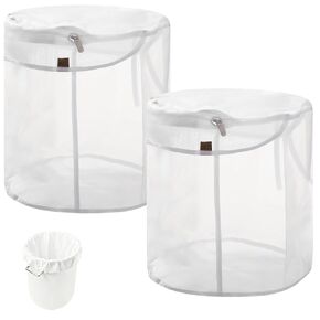 2 Pcs Nylon Filter Bags, 2 Gallon, 220 Micron Fine Mesh Strainer Bag, Reusable Food-Safe Liquid Filter Bag, All-Purpose Filter Bag for Home Brew, Paint, Aquarium in Kuwait