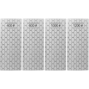 4 Pcs Hone Blades, 400-1200 Grit, Honeycomb Sharpening Stones, for Knife & Chisel with Laser Etching in Kuwait