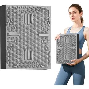 وسادة توازن للتمرين من HAPBEAR - وسادة توازن إسفنجية غير قابلة للانزلاق مقاس 38.1 سم × 30.48 سم مع ثبات وتدليك 2 في 1 - طبقة TPE سميكة بسمك 2.2 سم مع بطانة ناعمة + طبقة تدليك EVA للعلاج الطبيعي والتدريب الأساسي والتدليك in Kuwait