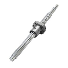 1PC 250 300 350 400 450 500 550 mm SFU 2005 2004 2010 20mm CNC Lead Ball Screw with Ball nut BK/BF15 end machined(DFU2005 Double Nut,350mm) in Kuwait