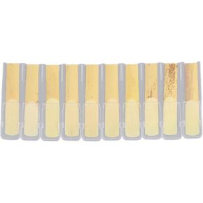 Bb Saxophone Reeds Bb Soprano Sax Reeds 2.5 Strength Professional Saxophone Reeds with Unfiled Design for Beginners Professionals(10PCS) in Kuwait