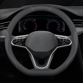 for Car Steering Wheel Cover Anti-Slip Breathable Car Steering Wheel Protector Car Accessories Interior,D-Type-Black line in Kuwait