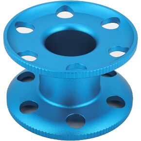 بكرة بكرة إصبع الغوص من سبائك الألومنيوم، سوداء، حجم صغير - مقاومة متينة للتآكل، استخدام مريح مع القفازات، مثالية للغوص الفني والكهف (أزرق) in Kuwait