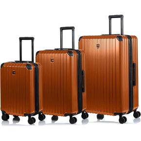 مجموعة تشامبس الكلاسيكية - مجموعة حقائب سفر ناعمة الجانب مكونة من 3 قطع - كاكي in Kuwait