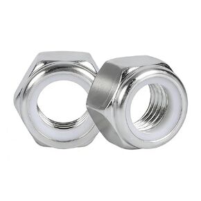 #10-24 صواميل قفل، 60 قطعة 304 (18-8) صواميل قفل من النايلون من الفولاذ المقاوم للصدأ، صواميل نيلوك بخيط قياسي بوصة in Kuwait