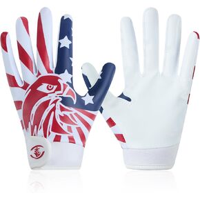 Youth Football Gloves, Children's Silicone Grips, Sports Receiver Gloves with Super Strong Capabilities, Enhancing The Gaming Experience, Training Beginners in Kuwait