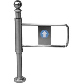 Automatic Swing Gate for Supermarkets Stainless Steel Self-Closing Pedestrian Door One-Way Safety Entrance Gate in Kuwait