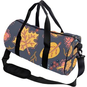 Autumn Leaf Berry Packable Workout Bag For Men Women Oxford Tote Bags Adjustable Shoulder Strap, Convertible Carry Backpack Girly Duffle Bag For Work Travel Gym Backpack With Shoe Compartment in Kuwait