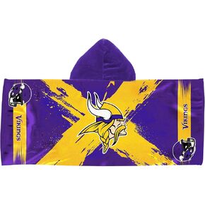 Northwest Minnesota Vikings NFL Cross Out Youth Hooded Micro Fiber Towel 22 x 51 Inches in Kuwait