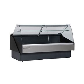 KPM-CG-60-S حافظة عرض مبردة كاملة الخدمة من الزجاج المنحني مقاس 60 بوصة لمنتجات التغليف، قابلة للتعدد in Kuwait