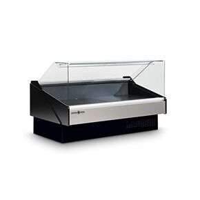 KFM-FG-100-S 101-1/5 بوصة حافظة خدمة اللحوم الطازجة المبردة والأطعمة الجاهزة المصنوعة من الزجاج المسطح، متعددة الاستخدامات in Kuwait